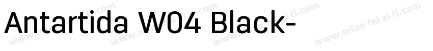 Antartida W04 Black字体转换
